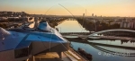 Vue de lyon derriere le musee des confluences