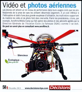 Article dans le magazine Décisions - Aerofilms