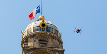 Réalisation d'une vidéo aérienne en agglomération
