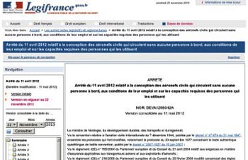 Réforme de la réglementation du drone civil
