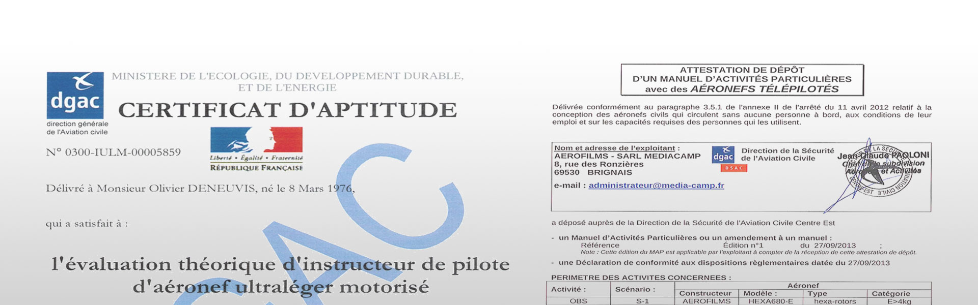 Autorisation DGAC